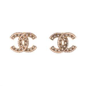 Chanel Cc Stud Earrings Metal With #228199C10B